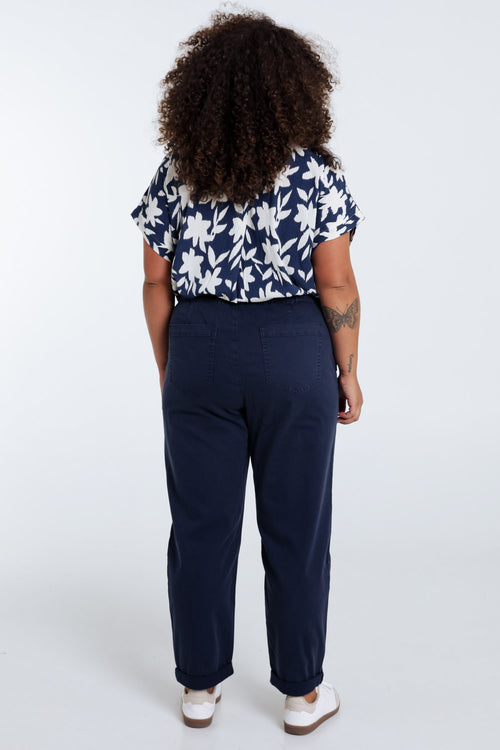 Pantalon chino en coton léger-Paprika-2