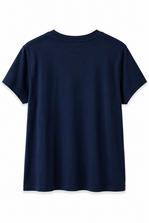 T-sshirt en coton uni-Paprika-2