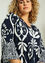 Robe tunique courte en viscose à imprimé bicolore