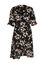 Longue robe portefeuille en viscose à imprimé floral avec manches coudes