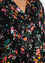Tunique boutonnée en viscose à motif floral avec sequins